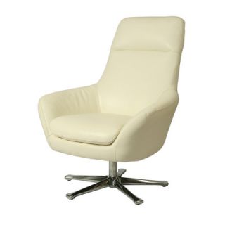 Pastel Furniture Ellejoyce Leather Chair EJ 171 CH 84 Color: White