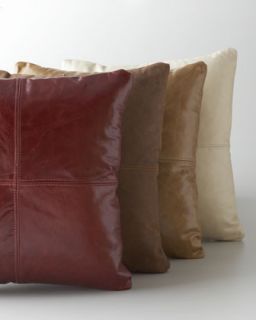Red Leather Pillow   Massoud