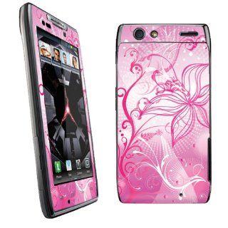 Motorola Droid Razr XT912 Vinyl Decal Protection Skin Pink Whimsical: Cell Phones & Accessories
