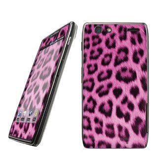 Motorola Droid Razr Maxx XT916 Vinyl Decal Protection Skin Pink Cheetah: Cell Phones & Accessories