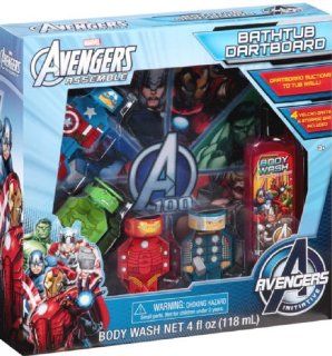 Marvel The Avengers Bathtub Dartboard Bath Gift Set: Toys & Games