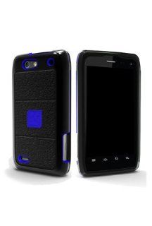 Motorola XT894 Droid 4 Duo Shield Case   Blue/Black (Package include a HandHelditems Sketch Stylus Pen) Cell Phones & Accessories