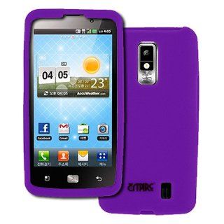 Purple Soft Silicone Gel Skin Case Cover for LG Spectrum VS920: Cell Phones & Accessories