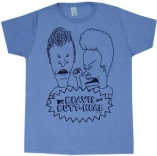 Beavis And Butthead T shirt: Adult 2XL   Light Blue Heather at  Mens Clothing store: Fashion T Shirts