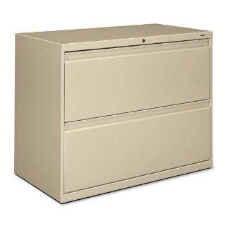 HON 800 Series Lateral File   36" x 19.25" x 28.38"   Metal   2 x File Drawer(s)   Legal, Letter   Interlocking, Durable, Label Holder, Leveling Glide, Recessed Handle, Ball bearing Suspension   Putty: Everything Else