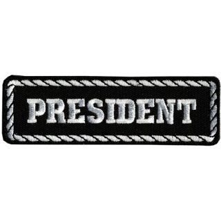 Hot Leathers President Patch (4" Width x 1" Height): Automotive