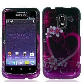 Pink Heart Flowers Hard Cover Case for Zte Avid 4G N9120 by ApexGears: Cell Phones & Accessories