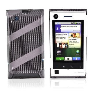 for Motorola Devour Hard Back Case CARBON FIBER STRIPES: Cell Phones & Accessories