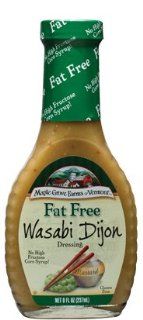 Maple Grove Farms Fat Free Wasabi Dijon Dressing, 8 Ounce   Pack Of 3  Salad Dressings  Grocery & Gourmet Food