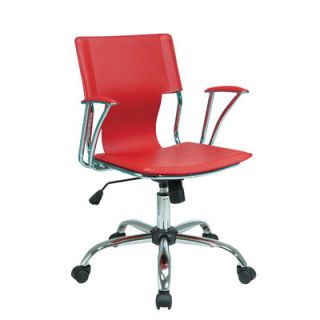 Ave Six Mid Back Avenue 6 Dorado Office Chair DOR26 Fabric: Red