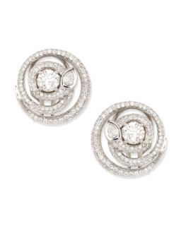 Diamond Serpent Stud Earrings, G/SI1, 2.19 TCW   Maria Canale for Forevermark