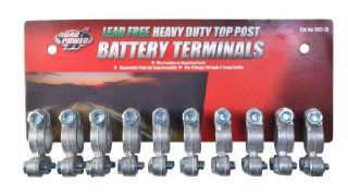 Road Power 903 10 Top Post Battery Terminal, 10 Pack, Chrome, 6 and 12 Volt: Automotive