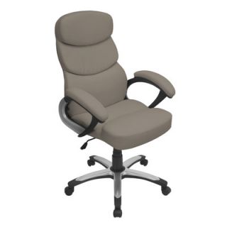 LumiSource Doctorate High Back Leatherette Office Chair OFC AC DOC Color: Stone