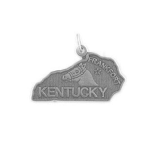 Sterling Silver Kentucky Charm: Bead Charms: Jewelry