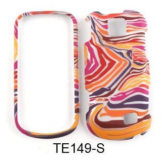 Samsung Intercept M910 (Moment 2) Red/Orange/Purple Zebra Print Hard Case/Cover/Faceplate/Snap On/Housing/Protector: Cell Phones & Accessories