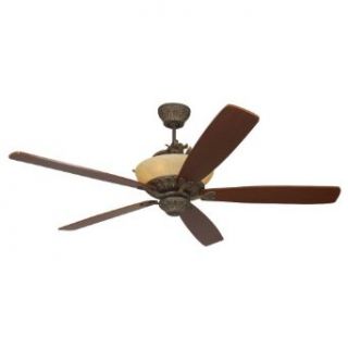 Monte Carlo 5RDRRB Royal Danube 5 Blade Ceiling Fan with Remote, Uplight, Roman Bronze Blades Sold Separately    