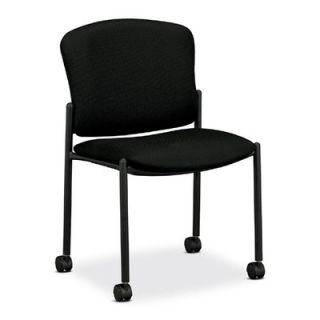 HON Mobile Stacking Guest Chair 4077NT Seat Finish: Black