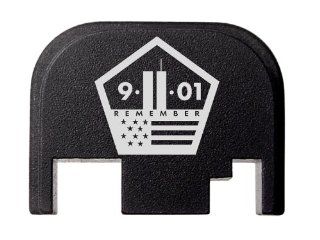 9 11 Star Badge Rear Slide Cover Plate for ALL Glock pistols GEN 1 4 9mm 10mm .357 .40 .45 by NDZ Performance : General Sporting Equipment : Sports & Outdoors