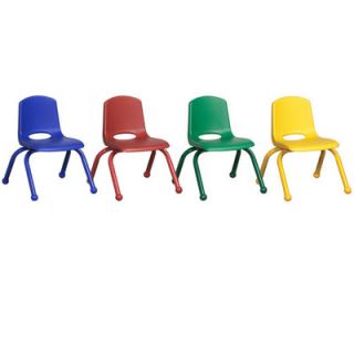 ECR4Kids 10 Stack Chair ELR 15140 AS / ELR 15140 ASG Foot Type: Ball Glide