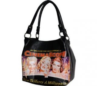 Mr913. Licensed How to Marry a Millionaire Handbag, Black  Cosmetic Tote Bags  Beauty