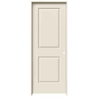 ReliaBilt 2 Panel Square Solid Core Smooth Molded Composite Left Hand Interior Single Prehung Door (Common: 80 in x 30 in; Actual: 81.68 in x 31.56 in)