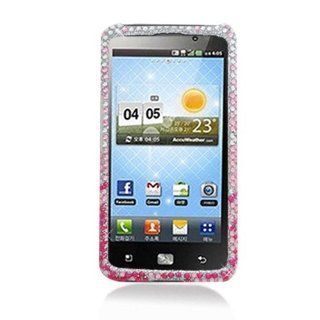 Eagle Cell PDLGVS920F380 RingBling Brilliant Diamond Case for LG Spectrum VS920   Retail Packaging   Pink Waterfall: Cell Phones & Accessories