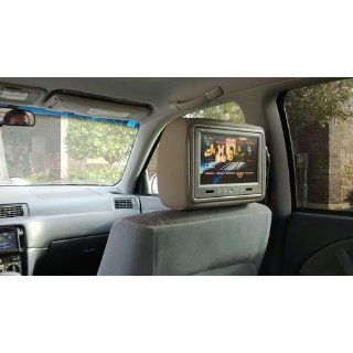 Tview T921pl gray Car Headrests with 9 Inch Tft lCD Monitors : Vehicle Headrest Video : Car Electronics