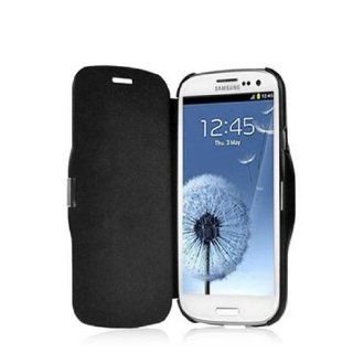 SHEENROAD Black Luxury Magnetic Flip Leather Case Cover and Touch Stylus/Pen For Samsung Galaxy S3 S III i9300: Cell Phones & Accessories