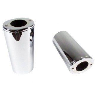 Hill Country Customs Chrome Fork Slider Covers for Harley Davidson Softail Touring   HC 02771 Automotive