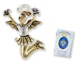 Cheerleading Angel Wings & Wishes Tac Pin Gift Boxed: MyJewelThief: Clothing