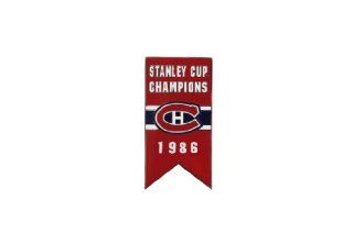 NHL Montreal Canadiens Banner Pin 1986 : Sports Related Pins : Sports & Outdoors