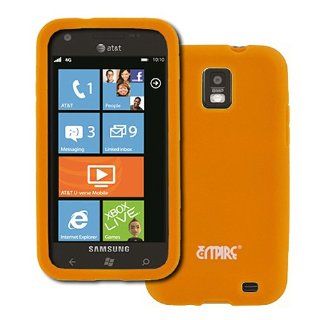 Orange Soft Silicone Gel Skin Case Cover for Samsung Focus S SGH I937: Cell Phones & Accessories