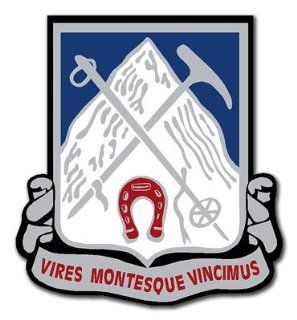 United States Army 87th Infantry Regiment Unit Crest Decal Sticker 3.8": Automotive