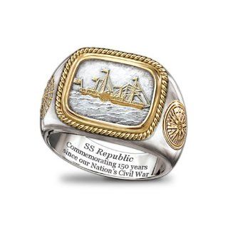 SS Republic Collector's Edition Civil War Commemorative Ring by The Bradford Exchange: The Bradford Exchange: Jewelry