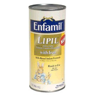 Enfamil Lipil Milk Based Infant Formula with Iron, Ready to Use , 1 qt (946 ml): Health & Personal Care