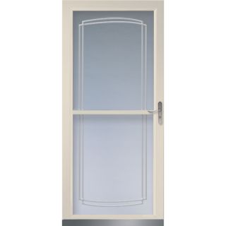 LARSON Almond Tradewinds Full View Tempered Glass Storm Door (Common: 81 in x 36 in; Actual: 80.71 in x 37.56 in)
