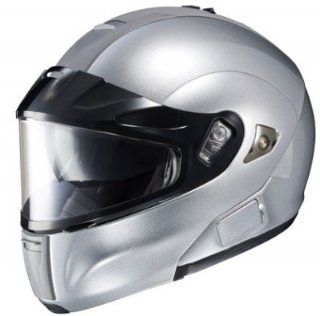 HJC IS Max BT Modular Snow Helmet With Dual Lens Silver Extra Small XS 959 571: Automotive