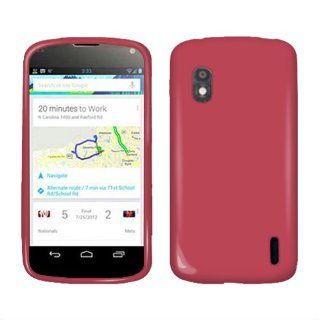 LG Google Nexus 4 E960 Hot Pink TPU Skin Cover: Cell Phones & Accessories