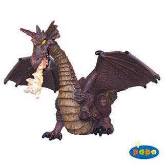 Papo Red Dragon With Flame: Toys & Games