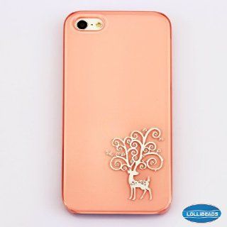 Orange Reindeer   LolliDesign Jelly Case Hard Shell Anti Scratch Premium Light Feeling Case for iPhone 5 5th: Cell Phones & Accessories