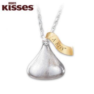 HERSHEY'S KISS Daughter Diamond Pendant Necklace: KISSES For My Daughter by The Bradford Exchange: Jewelry