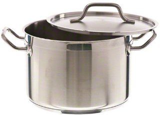 Update International SPS 8 SuperSteel 18/8 Stainless Steel Induction Ready Stock Pot with Cover, 8 Quart, Natural: Kitchen & Dining