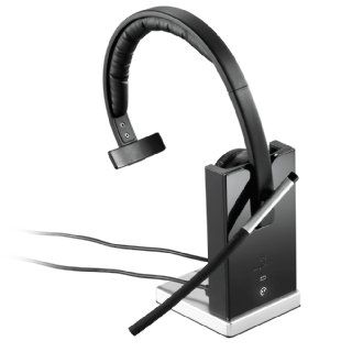 Logitech Wireless Headset Mono H820e (Business Product), DECT spectrum Single Ear Headset: Computers & Accessories