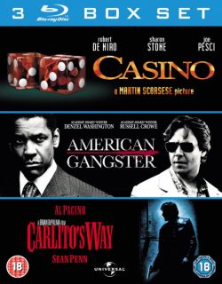 Casino / American Gangster / Carlitos Way      Blu ray