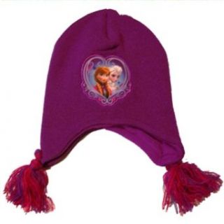 Frozen Knit Cap (Elsa and Anna) Purple: Clothing