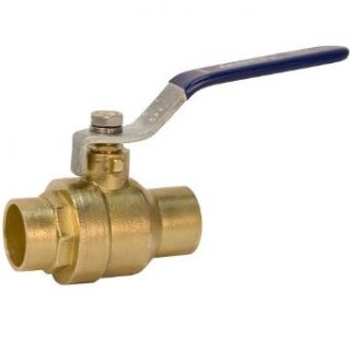 NIBCO NJ998H6 BRS Brass Ball Valve, Two Piece, Lever Handle, 1/2" Female Solder Cup: Industrial Ball Valves: Industrial & Scientific
