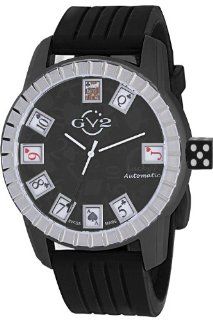 GV2 by Gevril Men's 9301 Lucky 7 Analog Display Automatic Self Wind Black Watch Watches