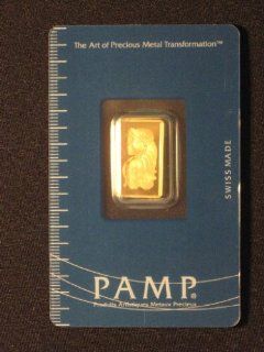 Pamp Suisse 1gm .999 Fine Gold Bar With Assay Card: Everything Else