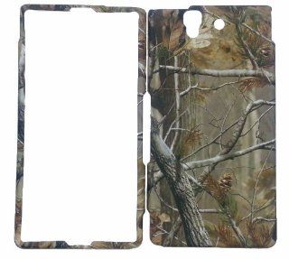 Sony Experia Z C6603 Autumn Camo Camouflage Real tree Rubberized Leather Feel Hard Case Cover Snap On: Cell Phones & Accessories
