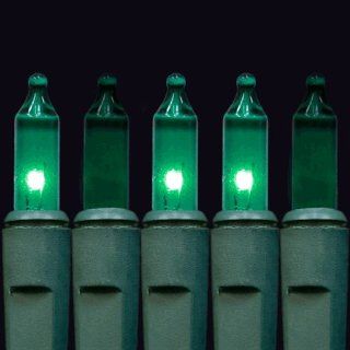 Blue Chasing Mini Lights, Standard Grade, No End Connector   140 Blue Chasing Mini Lights, 4" Spacing, Green Wire   Home And Garden Products